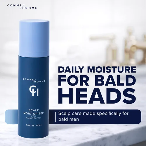 Miniatura 2 de Comme Homme Hidratante calmante para el cuero cabelludo para hombres calvos Hidrata, suaviza y ralentiza el nuevo crecimiento con aloe
