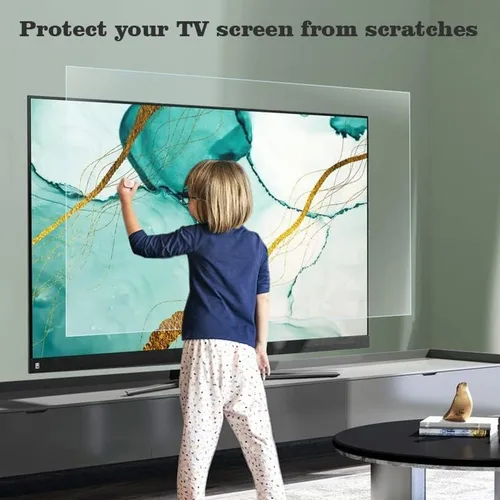 Miniatura 4 de AIZYR Película protectora de pantalla de TV antiarañazos de 75 a 85 pulgadas, ultra transparente, antiluz azul, cubierta protectora de pantalla