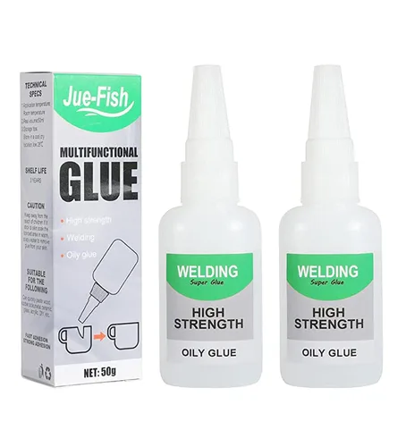 Jue-Fish - Pegamento aceitoso de alta resistencia para soldadura, pegamento de cerámica para reparación de porcelana y cerámica, impermeable, sin