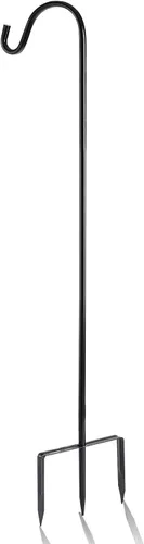 Miniatura 8 de EXCMARK - Gancho de pastor de altura ajustable de 81/61/41 cm y 1,3 cm de grosor. Úsalo en bodas, para colgar luces solares, linternas, comederos
