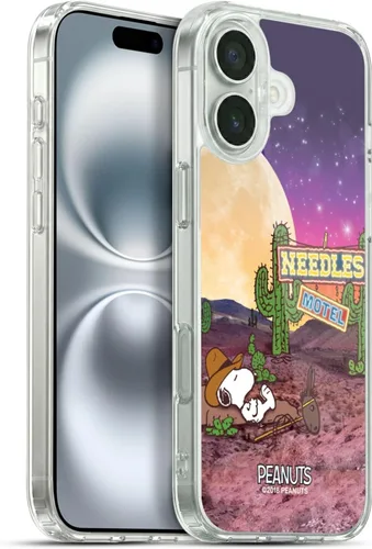 Miniatura 151 de Head Case Designs Funda de gel con licencia oficial de Peanuts Nebula Cactus Needles Snoopy Space Cowboy [protección de grado militar] compatible