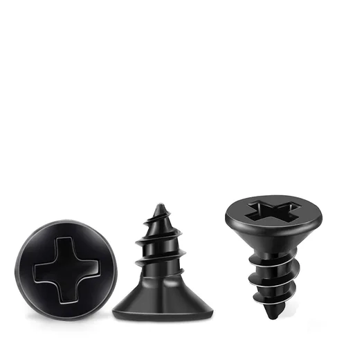 Miniatura 14 de TPOHH 100 tornillos Phillips de cabeza plana con revestimiento de óxido negro #8 x 5/8 pulgadas, acero inoxidable 18-8 (A2) totalmente roscados, 8