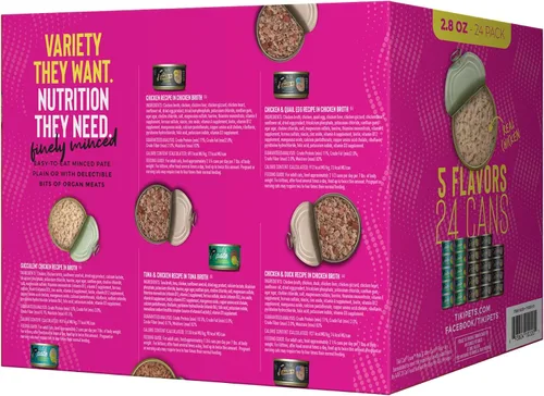 Miniatura 3 de Tiki - Mega paquete de comida húmeda para gatos para gatos, patés de pollo, latas de 2.8 onzas (24 unidades)