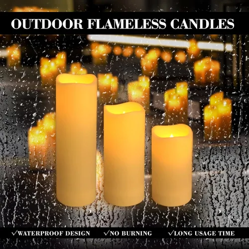 Miniatura 6 de fclayvts Paquete de 24 velas LED sin llama con control remoto, velas eléctricas parpadeantes, velas temporizadoras, llama 3D, para Halloween
