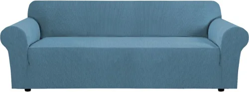 Miniatura 9 de H.VERSAILTEX Fundas elásticas para sofá, fundas de sofá para perros, fundas para sofá de 3 asientos con tela jacquard gruesa a cuadros con parte