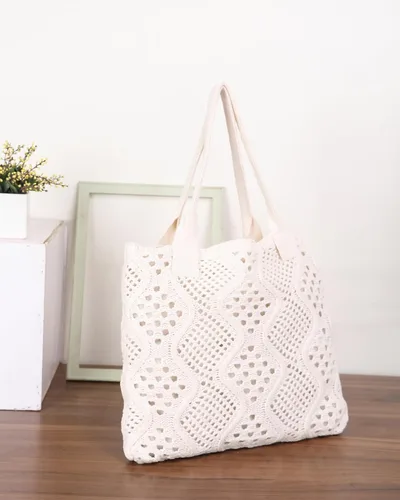 Miniatura 9 de Bolsas de ganchillo para mujer, bolsa de mano de playa de verano, bolsa de hombro de gran capacidad, bolsa de hobo estética, bolsa de punto, bolsa