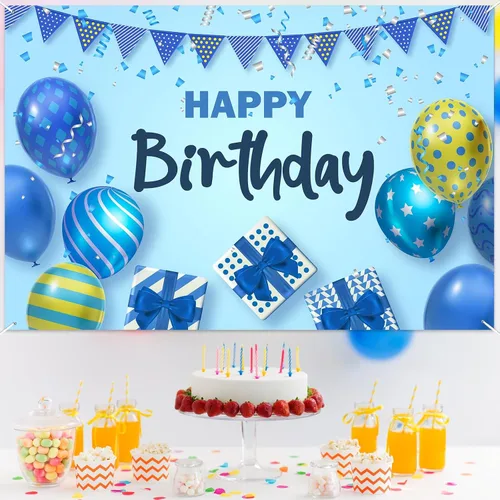 Miniatura 6 de Cartel de feliz cumpleaños, globos de confeti, decoración temática de confeti para niñas, niños, mujeres, hombres, 1, 1, 16, 18, 21, 30, 40, 50, 60