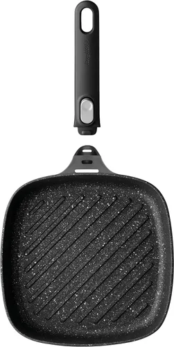 Miniatura 6 de BergHOFF GEM - Sartén antiadherente de aluminio fundido de 10 pulgadas, 2.4 cuartos de galón, cuadrado que se mantiene fresco, mango desmontable