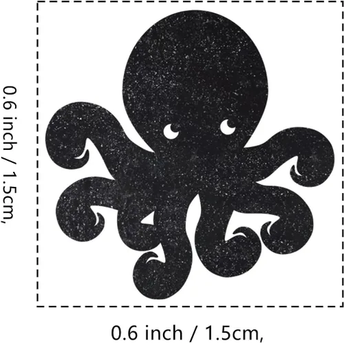 Miniatura 2 de Sello de goma de pulpo, 3/5 pulgadas, pequeño sello de vida marina para álbumes de recortes, planificador de tarjetas