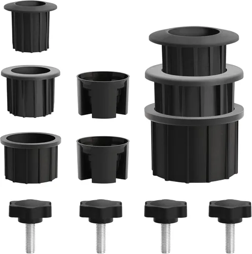Miniatura 10 de 6 piezas de repuesto para base de paraguas, base de sombrilla de patio, cubierta de enchufe de anillo de agujero, piezas de repuesto de soporte