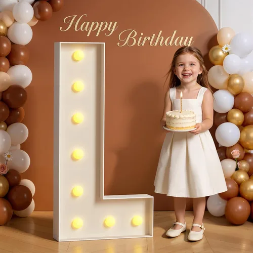 Miniatura 69 de Números de marquesina de 4 pies de alto, 4 pies de alto, números grandes iluminados 0 para 30, 40, 50, 60, decoración de fiesta de cumpleaños