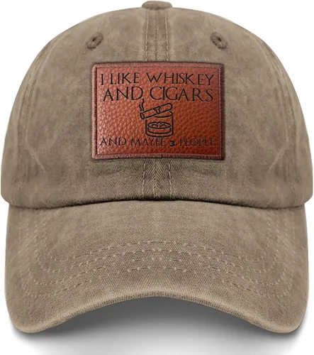 Miniatura 171 de Philysonic Funny Hat I Like Whisky and Cigars and Maybe 3 People Sombreros para Hombres Gorras de Béisbol Gorras Ajustables