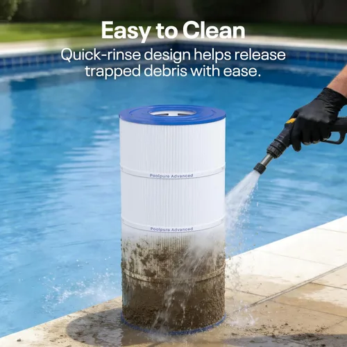 Miniatura 7 de POOLPURE Filtro de piscina PLFPXST100 reemplaza a Hayward X-Stream CC1000, CCX1000-RE, Pleatco PXST100, Ultral-B6, Unicel C-8311, Filbur FC-1285