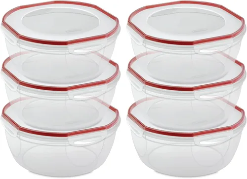 Miniatura 11 de Sterilite Recipiente ultra sellado de 4.7 cuartos de galón, recipiente grande hermético para almacenamiento de alimentos, tapa de cierre, apto