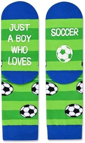 Miniatura 2 de HAPPYPOP Kids Socks Funny Crazy Silly Socks Boys Girls Baseball Basketball Soccer Hockey Socks, Tween Preteen Gifts