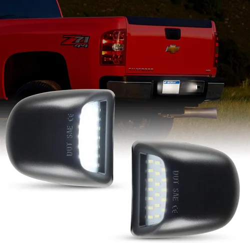 Miniatura 9 de Gempro Luz LED para matrícula, montaje de lámpara trasera para Chevy Silverado GMC Sierra 1500 2500HD 3500HD 2014-2023, 6000K blanco