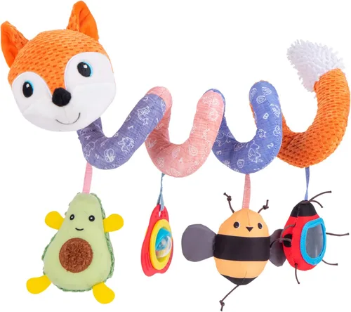 Jollybaby - Juguetes para cuna, cochecito, asiento de coche para bebé de 0 a 12 meses, juguetes sensoriales colgantes para tiempo boca abajo para