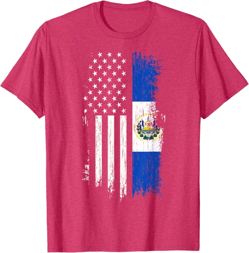 Miniatura 33 de Camiseta de la bandera de Estados Unidos salvadoreño - Camiseta de El Salvador USA