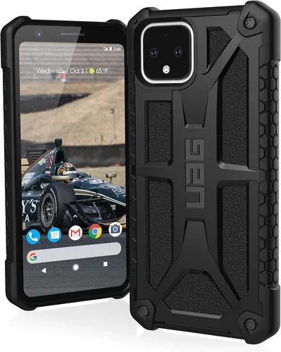URBAN ARMOR GEAR UAG Made for Google Pixel 4 [pantalla de 5.7 pulgadas] Monarch Feather-Light Rugged [Negro] Funda militar probada contra caídas