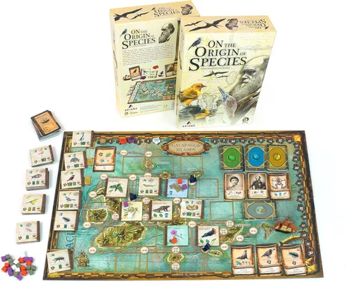 Miniatura 2 de Sobre el origen de las especies Un juego de mesa de investigación evolutiva de Artana Games El viaje de Charles Darwin a través de las Galápagos
