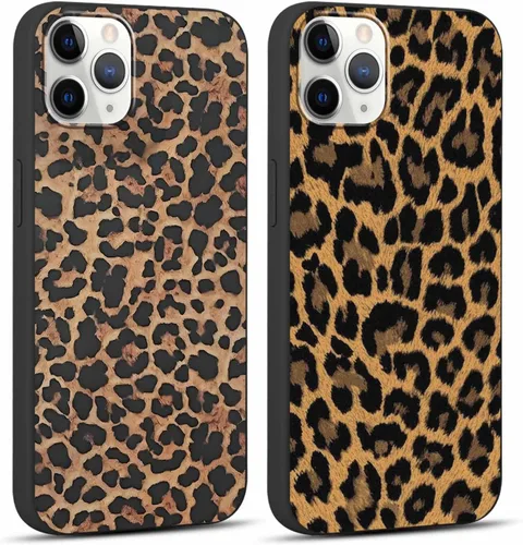 Miniatura 92 de Paquete de 2 Fundas de Teléfono Bonitas con Estampado de Guepardo para Apple iPhone 13 Pro Max de 6.7 Pulgadas, Fundas de Diseño