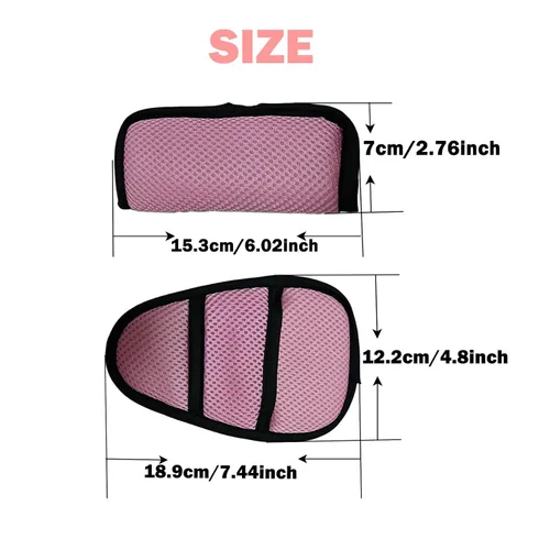 Miniatura 2 de Cinturón de seguridad universal de 5 puntos para niños, arnés ajustable para bebé, cinturón de seguridad de bebé de seguridad para silla alta, Rosado