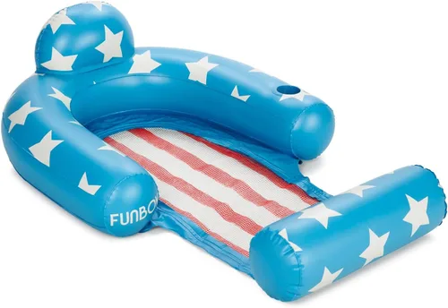 Miniatura 6 de FUNBOY Clear Inflatable Mesh Pool Float 2-in-1 Pool Chair Float & Mesh Water Hammock 53" Pool Hammock Float for Adults Swimming Pool Accessories &