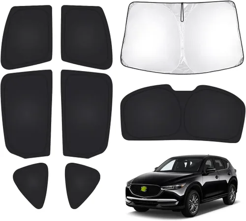 Miniatura 32 de T TGBROS Parasol para parabrisas para BMW X1 F48 2016 2017 2018 2019 2020 2021 2022 para ventana de automóvil, con bloqueo UV grueso y opaca