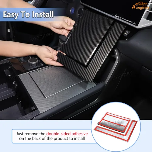 Miniatura 3 de Aunginsy Cubierta de panel para portavasos de consola central de automóvil, compatible con Toyota Tundra/Sequoia 2022-2026, soporte de taza de agua