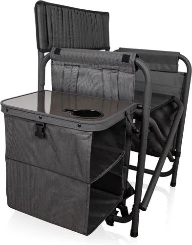 Miniatura 6 de Picnic Time Fusion – Silla plegable, Gris/Negro Gris Oscuro con Acentos Negros