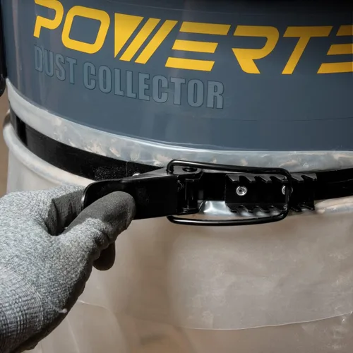Miniatura 5 de POWERTEC 71735 Abrazadera de banda de 19-1/8 pulgadas para colector de polvo, se adapta a JET, Grizzly, Shop Fox, Wen, Harbor Freight y POWERTEC