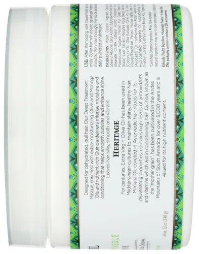 Miniatura 5 de Aceite de oliva, mascarilla vegana de tratamiento profundo, 12 oz (340 g), Nubian Heritage