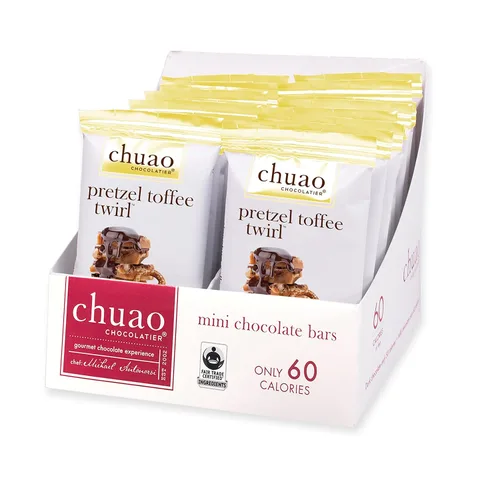 Miniatura 20 de Chuao Chocolatier Barras de Chocolate Negro Picante Maya Chocolate Artesanal Gourmet de Canela y Cayena Sin Conservantes Paquete de 24