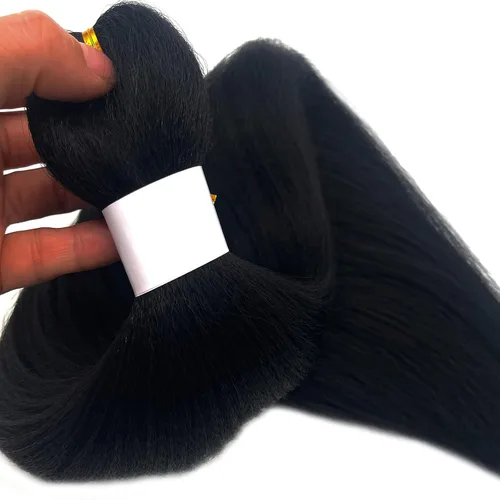 Miniatura 5 de Black Braiding Hair Pre Stretched 16 Inch Black Hair Extensions For Braiding Hypoallergenic Pre-stretched Braiding Hair Natural Knotless Crochet