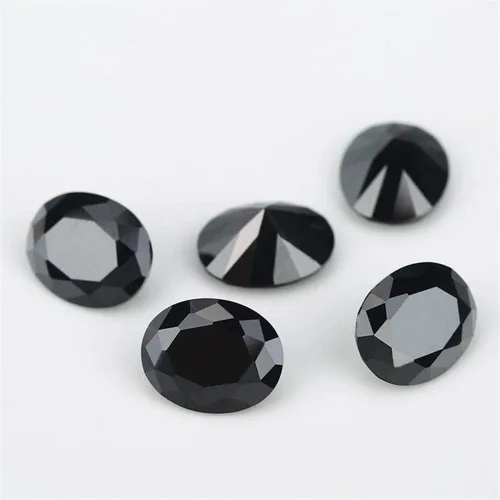 Miniatura 4 de 100 piedras preciosas sintéticas sueltas de 0.118 x 0.197 in, forma ovalada, color negro, para anillos, pulseras, collares, colgantes, joyas
