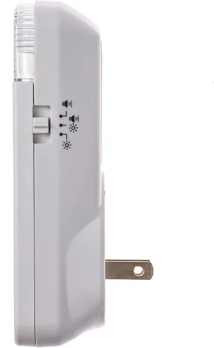 Miniatura 7 de Kit de timbre inalámbrico, rango de 1000 pies, timbre enchufable, ideal como timbre con discapacidad auditiva y timbre sordo, ajuste de volumen