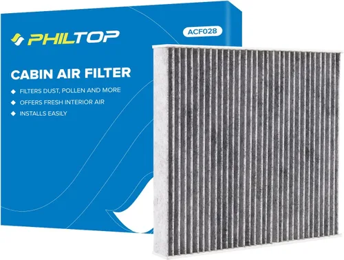 PHILTOP Filtro de aire de cabina con carbón activado, compatible con CF11643 Volkswagen Jetta, Tiguan, Atlas, Taos, Atlas Cross Sport, GTI, Golf,