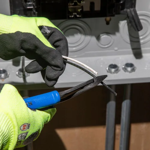 Miniatura 6 de Klein Tools J2000-48 Alicates, Fabricados en EE.UU., Alicates de Corte Diagonal con Cabeza en Ángulo, Resistentes para Cortar ACSR, Tornillos