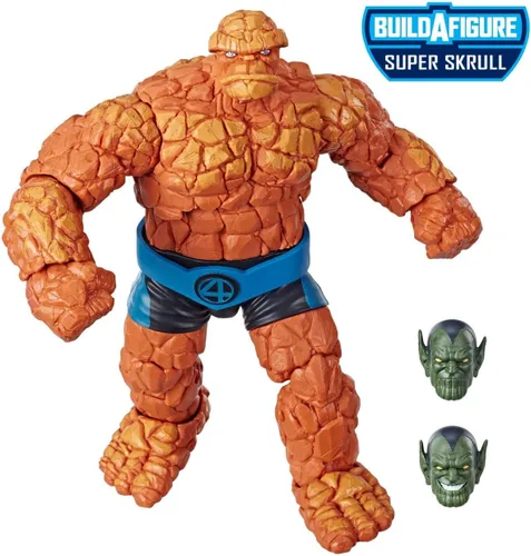 Miniatura 2 de Marvel Legends Series Fantastic Four - Figura de acción coleccionable de 6 pulgadas de Marvel's Thing, diseño premium, 1 accesorio, 2 piezas