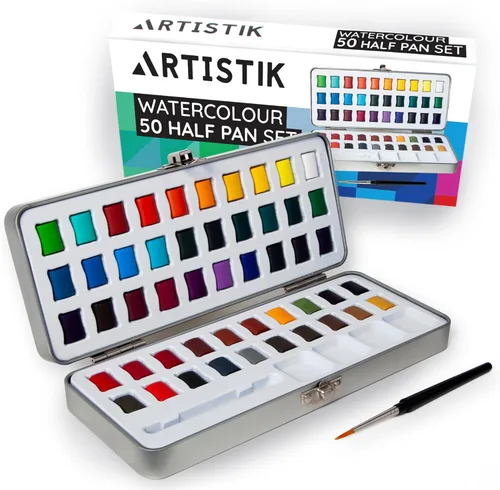 Miniatura 9 de ARTISTIK Bloc de acuarela de 12 x 9 pulgadas para arte de medios mixtos y medios a base de agua, 10.58 oz (140 libras) bloc de papel de acuarela