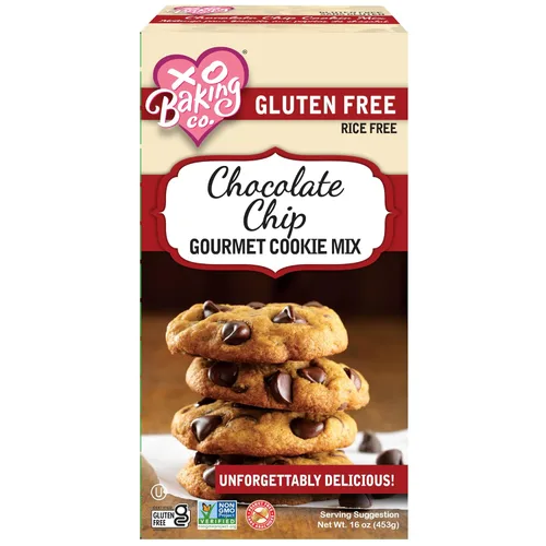 Miniatura 2 de XO Baking Co. Mezcla de galletas gourmet con chispas de chocolate sin gluten; sin OGM, Kosher; sin arroz; sin lácteos; sin maní; sin conservantes