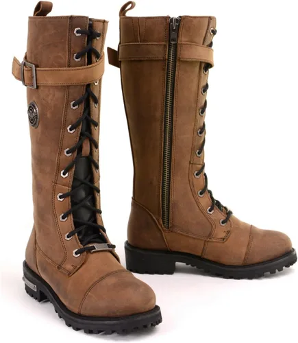 Miniatura 12 de Milwaukee Leather Botas de Motociclista de Cuero para Mujer de Rodilla a Altura de la Pierna Colección Premium MBL