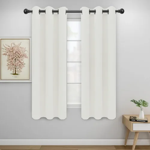 Miniatura 111 de Easy-Going - Cortinas opacas para dormitorio, aislamiento térmico sólido con ojales, cortinas de ventana para reducción de ruido, cortinas