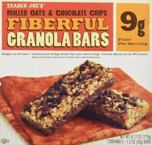 Miniatura 4 de 2 Cajas Trader Joe's - Barras de granola enroladas y chispas de chocolate, 0.32 oz de fibra