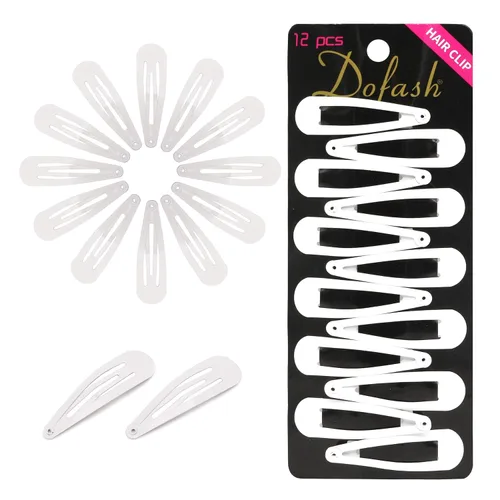 Miniatura 19 de Dofash Pinzas para el cabello a presión de metal, 2.0 in, accesorios básicos para el cabello, pinzas para el cabello de estrella, 12 piezas