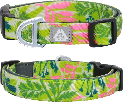 Miniatura 9 de Collar de perro acolchado suave, cuello de 16 a 25 pulgadas, collar ajustable resistente con logotipo reflectante 3M para perros medianos y grandes