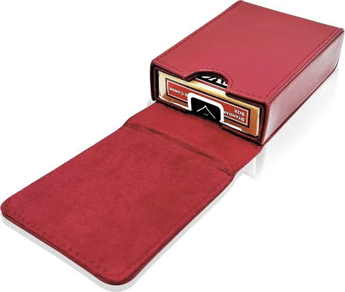 Miniatura 7 de Luck Lab Estuche de cuero para una sola baraja de cartas de juego/portacartas - Se ajusta a cartas de tamaño póker y puente (marrón)