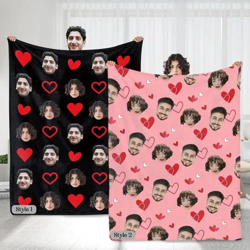 Miniatura 18 de SalaGraphics Manta personalizada con fotos, texto, regalos personalizados para parejas, mantas con fotos con mis propias fotos, mantas 5 Fotos