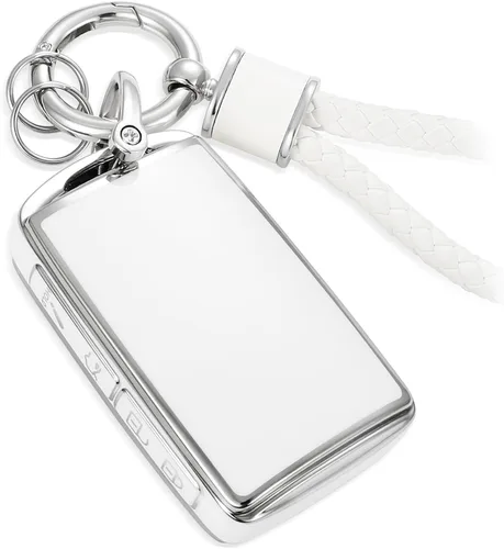 Miniatura 35 de para Cadillac - Funda para llavero con cuerda trenzada metálica, funda suave mejorada para 2020 en adelante CT4 CT5 CT6 XTS XT4 XT5 ATS, etc.