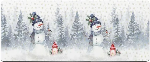 Miniatura 7 de Tapete de baño de muñeco de nieve para bañera, antideslizante, de secado rápido y absorbente, tierra de diatomeas, fregadero, dormitorio, cocina